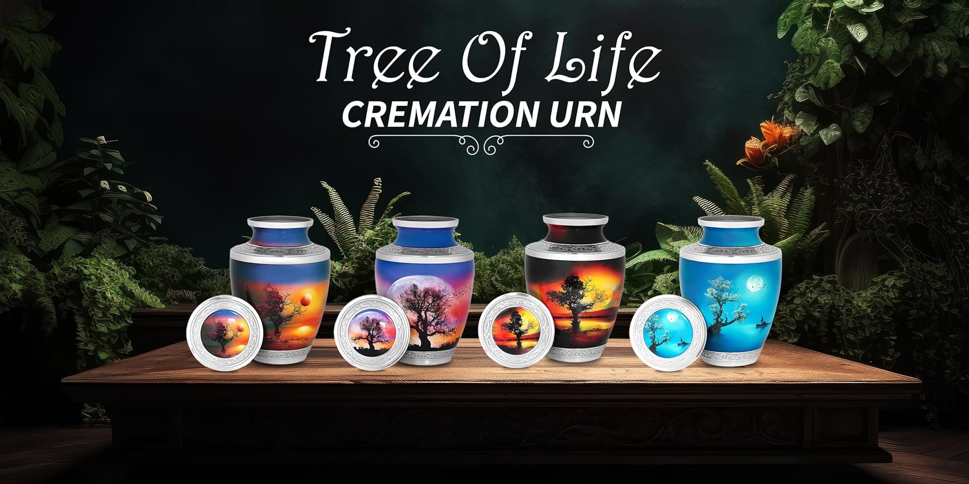 Tree of life cremation urn